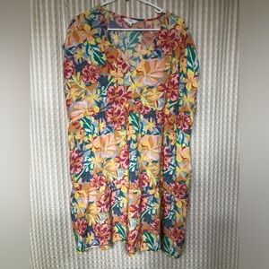 Time and Tru Colorful Floral Dress